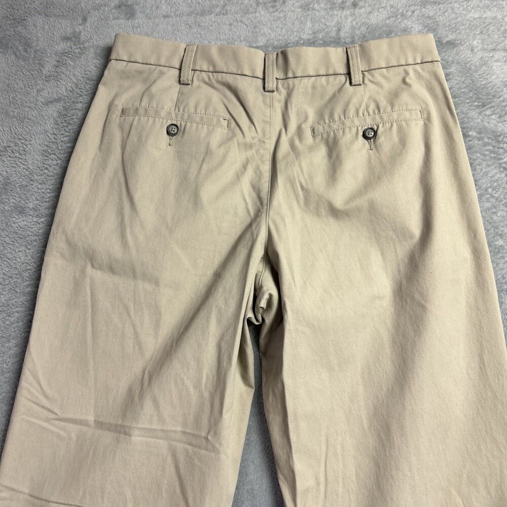 Croft & Barrow Chino Pants Men's 32x34 Beige Classic Fit Khaki Pleated Cotton - Picture 14 of 16